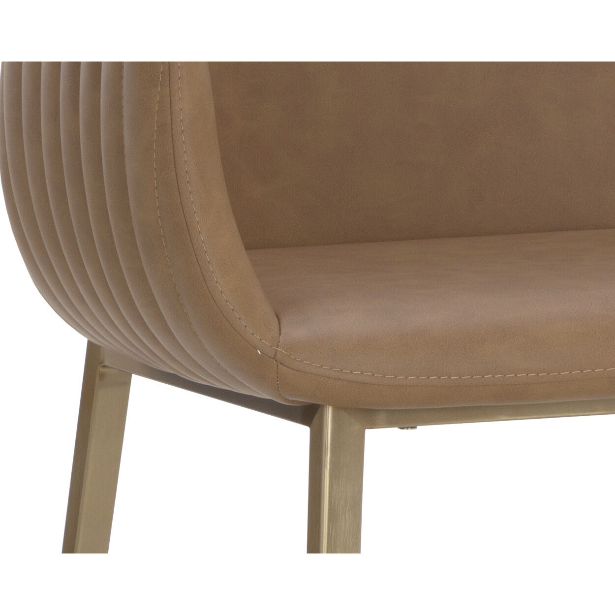 Lucano 40 inch Milliken Cognac Barstool